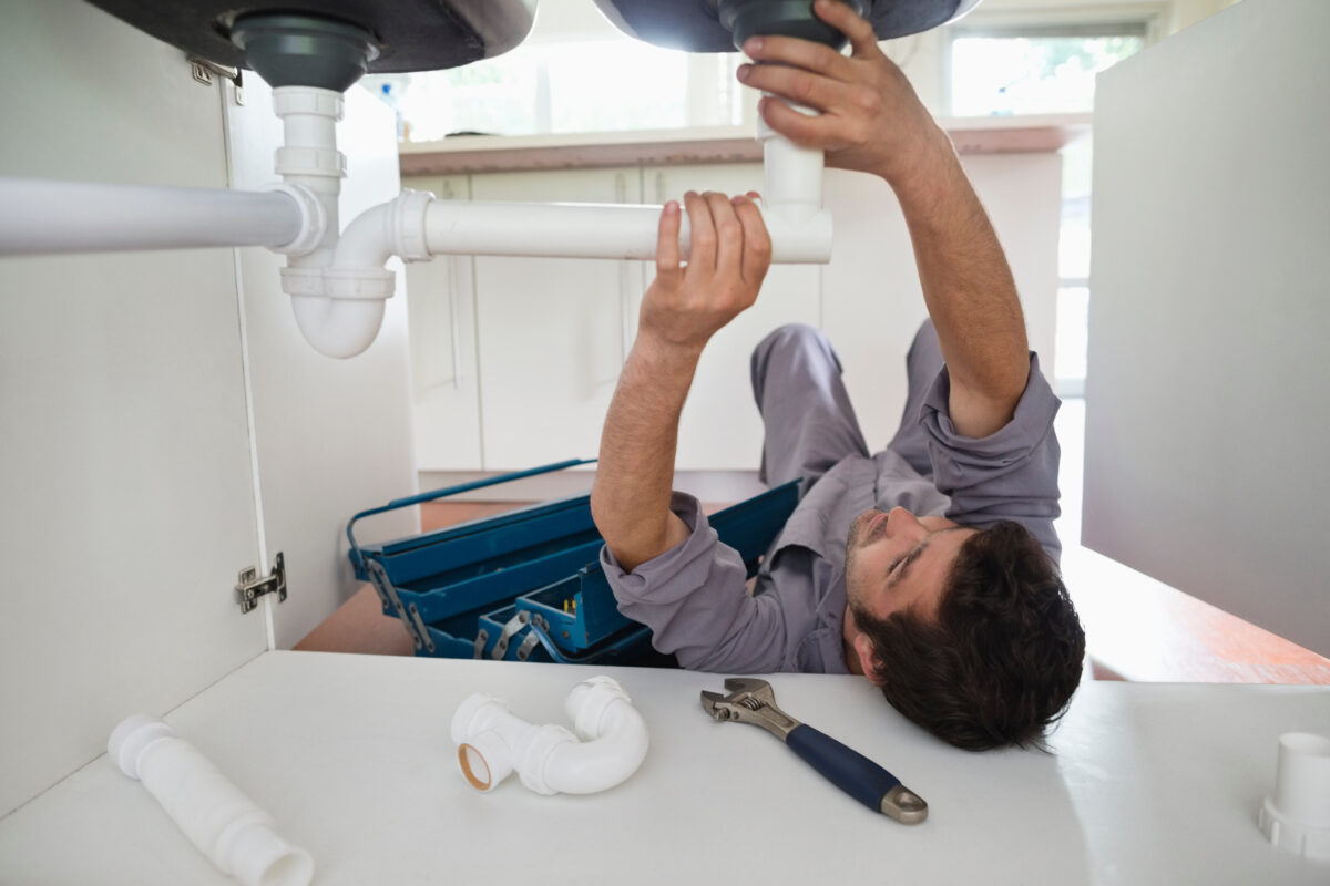 under sink plumbing